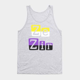 Ze/Zir Nonbinary Flag Tank Top